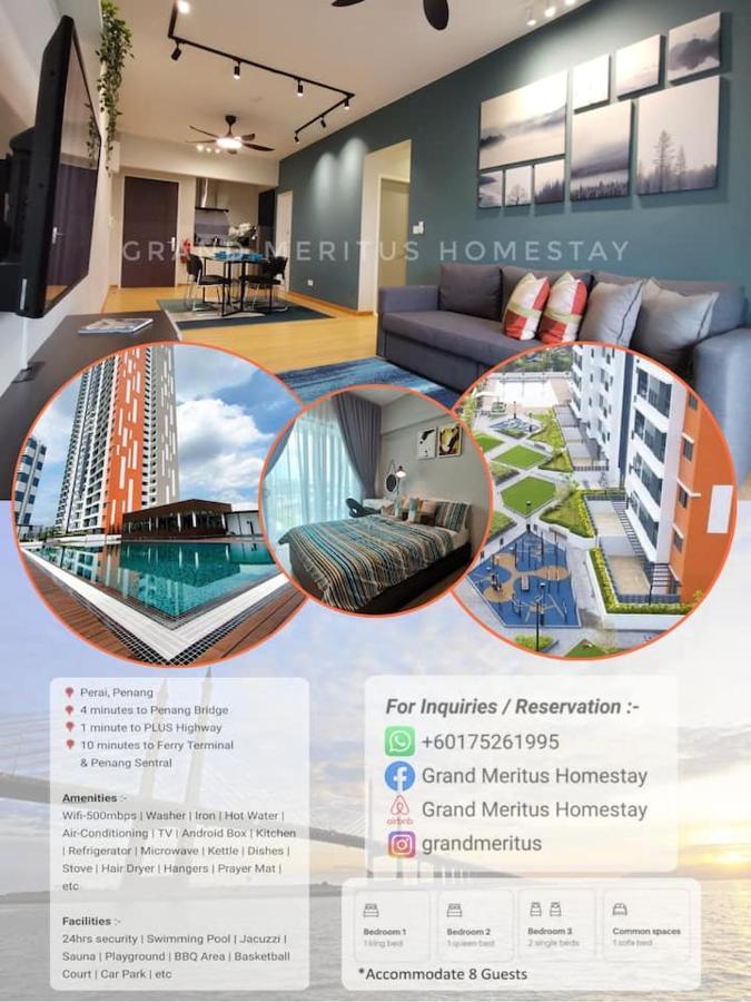 Grand Meritus Homestay @Penang Perai Eksteriør billede